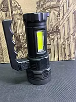 Ліхтарик ручний акумуляторний на сонячній батареї USB Soler Hand lamp 828 OSL+COB