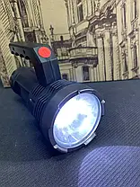 Ліхтарик ручний акумуляторний на сонячній батареї USB Soler Hand lamp 828 OSL+COB, фото 6