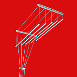 Стельова сушарка для білизни на п'ять прутів по 2.2 м, фото 3