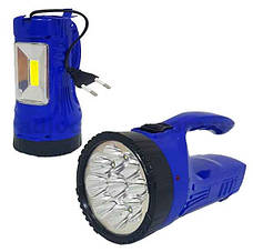 Ліхтар Jiake JK-641 світлодіодний ручний акумуляторний + бічний світильник, фото 3