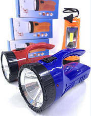 Ліхтар Jiake JK-641 світлодіодний ручний акумуляторний + бічний світильник, фото 4