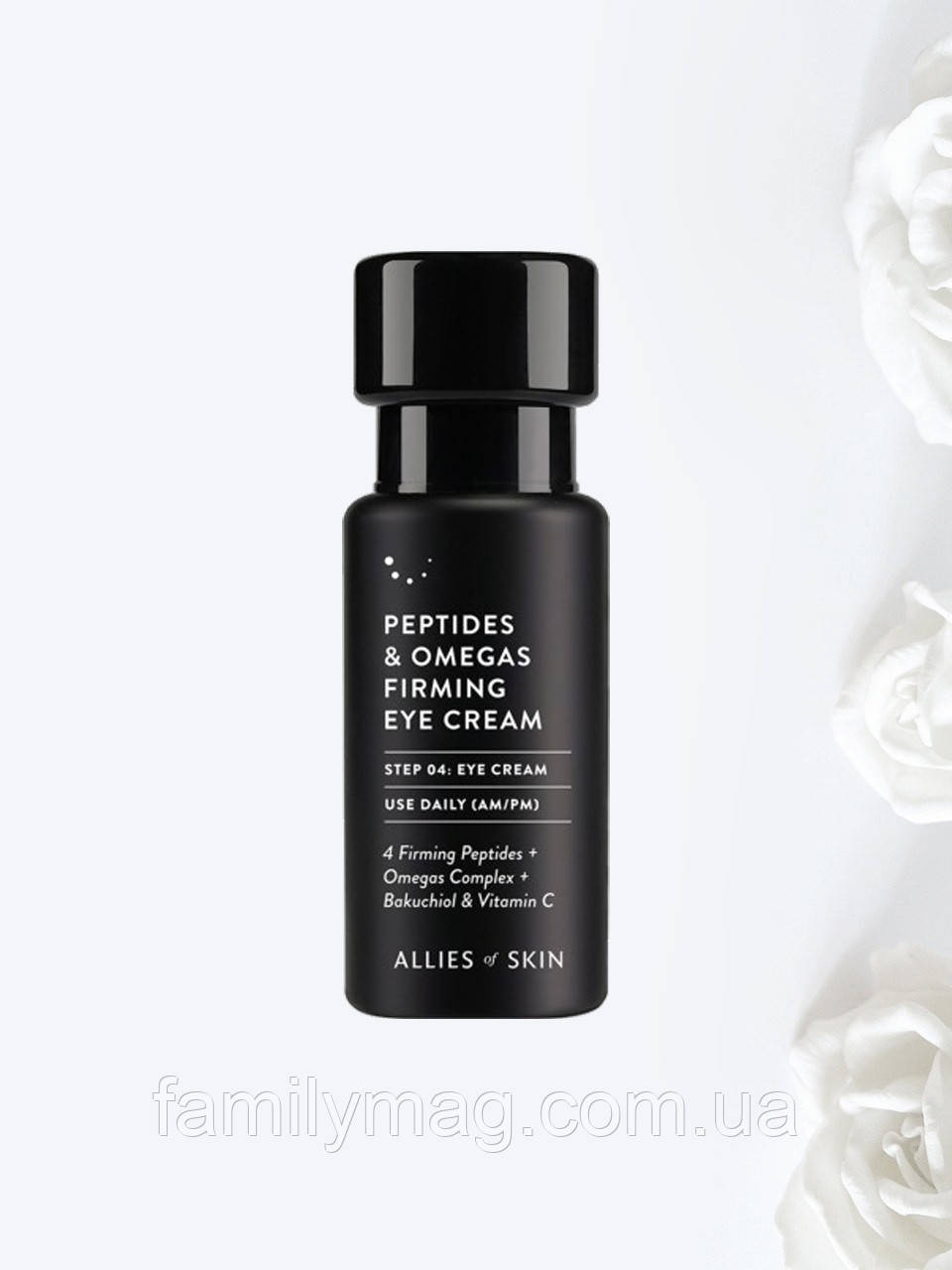 Зміцнюючий крем для шкіри навколо очей Peptides & Omegas Firming Eye Cream Allies of Skin 15 мл