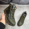 Чоловічі тактичні берці демісезонні хакі з гербом, військові черевики ЗСУ весна осінь армійські, розмір 40 41 42 43 44 45, фото 2