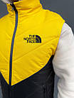 Чоловічий спортивний костюм The North Face Жилетка + Штани + Барсетка з плащової тканини жовтий Зе Норт Фейс, фото 3