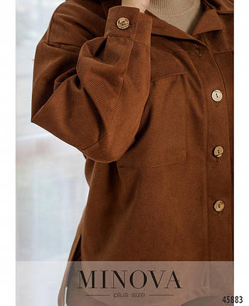 Жіночий костюм двойка Тканина Замш 52, 54, 56, 58 розмір 52, фото 3