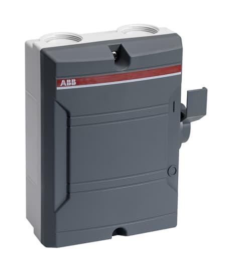 Вимикач-розчіплювач в оболонці ABB 2р 40А IP65 BW240DP (2CMA142407R1000)