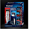 Набір для стрижки волосся Kemei LFQ-KM-560 3 Вт акумуляторна машинка бритва і триммер 6 в 1, фото 8