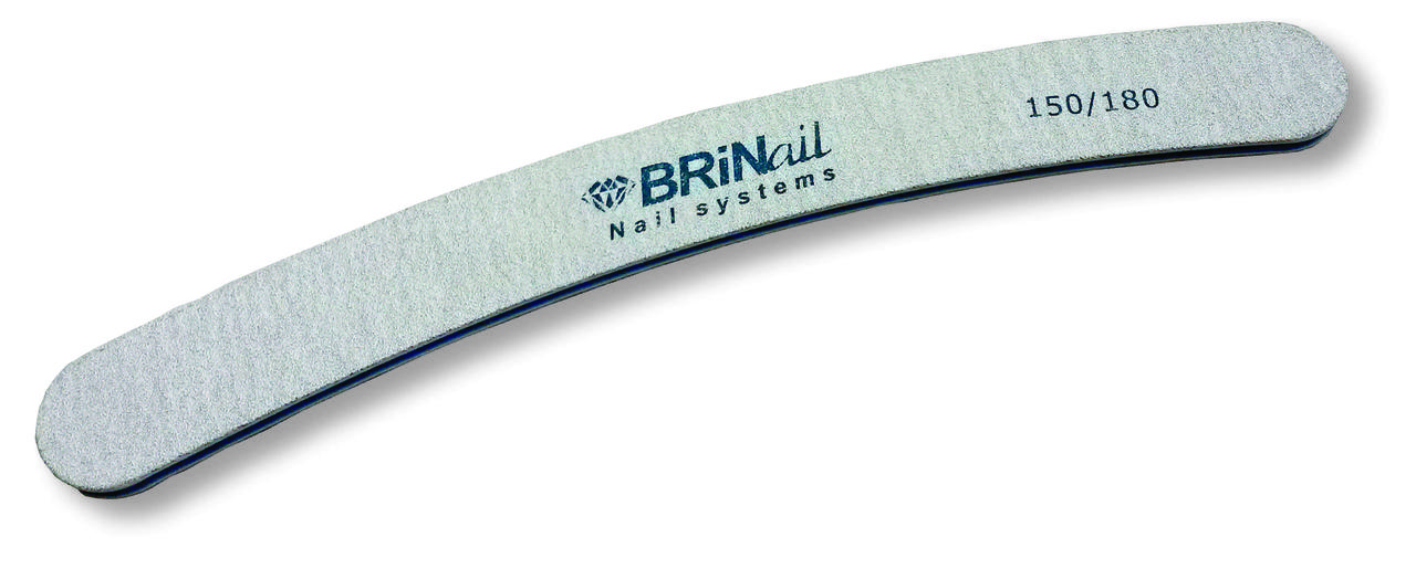 Пилка для нігтів Бумеранг зебра 150\180 BRINail
