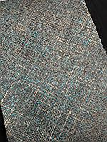Порт'єрна тканина для штор Жаккард коричнево-бірюзового кольору