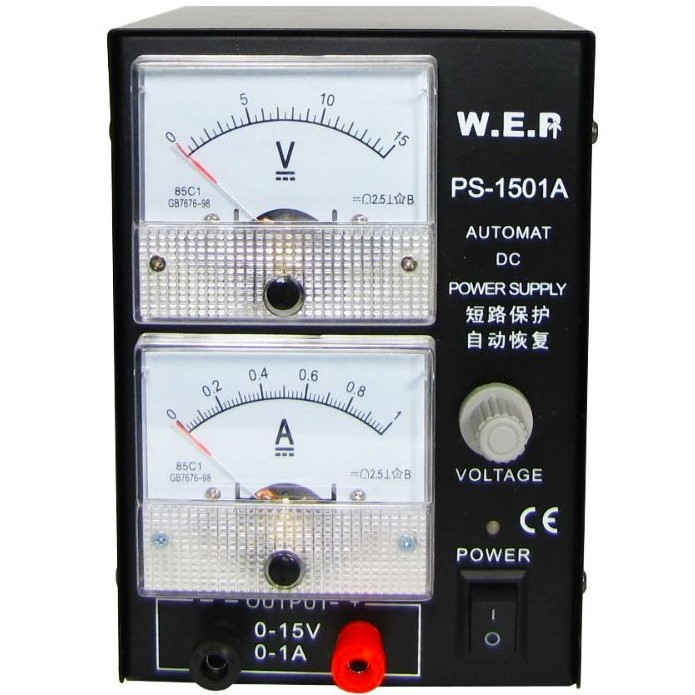 Блок живлення WEP PS-1501A з аналоговою індикацією, компактний, фото 1