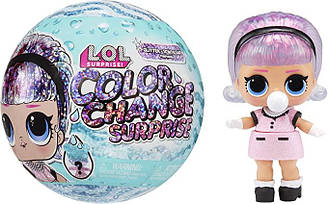 Ігровий набір з лялькою LOL Glitter Color Change DOLL - ЛОЛ Гліттер Колор (Куля Сюрприз) 585299