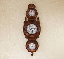 Настінний годинник Дипломат барометр, термометр, вологомір