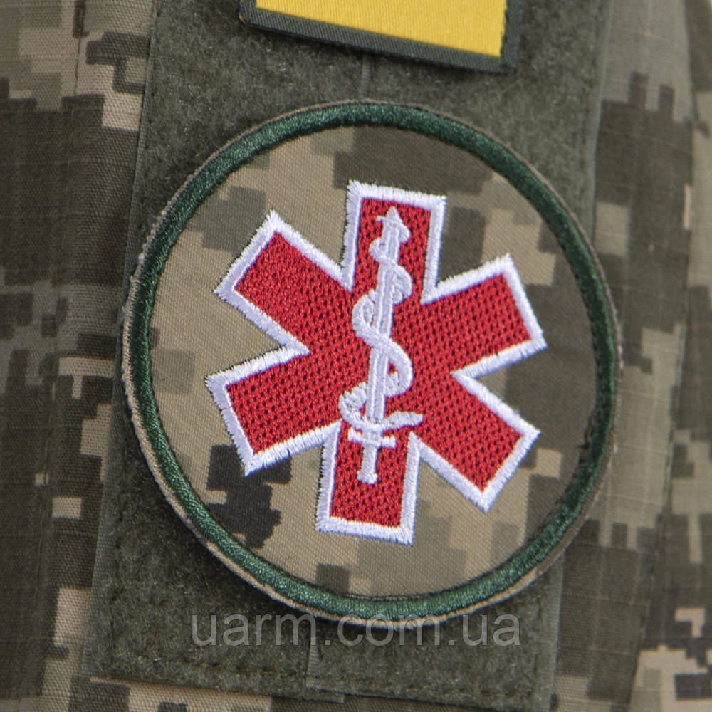 Купить Шеврон медика общий на пикселе, цена 60 ₴ — Prom.ua (ID#1752203777)