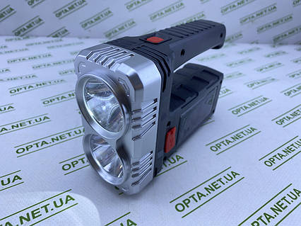 Компактний портативний LED ліхтар із сонячною панеллю 7702-COB автономний