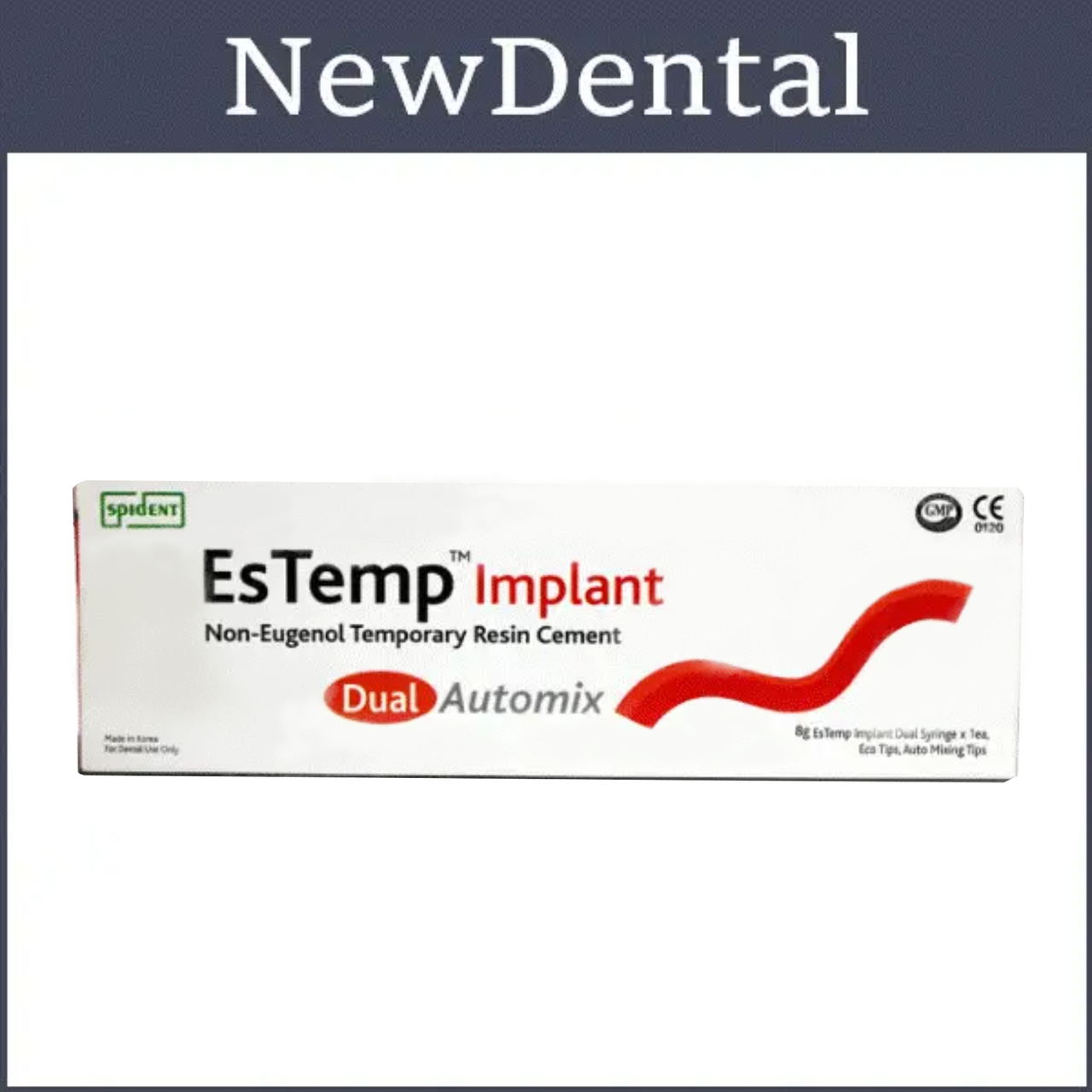 Цемент для временной фиксации коронок на имплант EsTemp Implan 8 г, SPIDENT - фото 1 - id-p1089801737