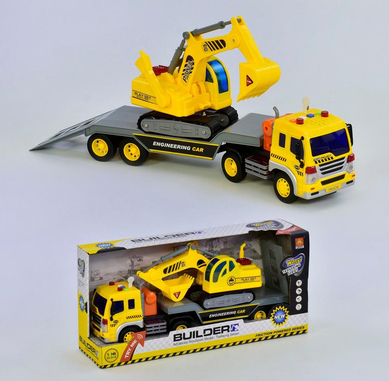 WY 570 A Трейлер музичний, інерція, світло, іграшка в коробці