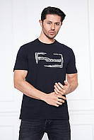 Футболка мужская Armani черная брендовая футболка Армани для мужчин