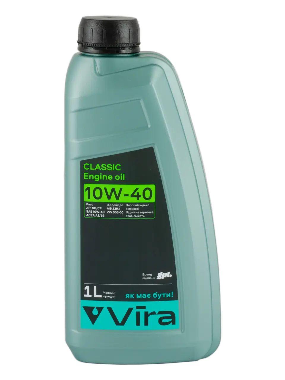 Олива моторна Classic Sg/Cf A3/B3 10W-40 1 л Vw 505.00 Mb 229.1 Vira