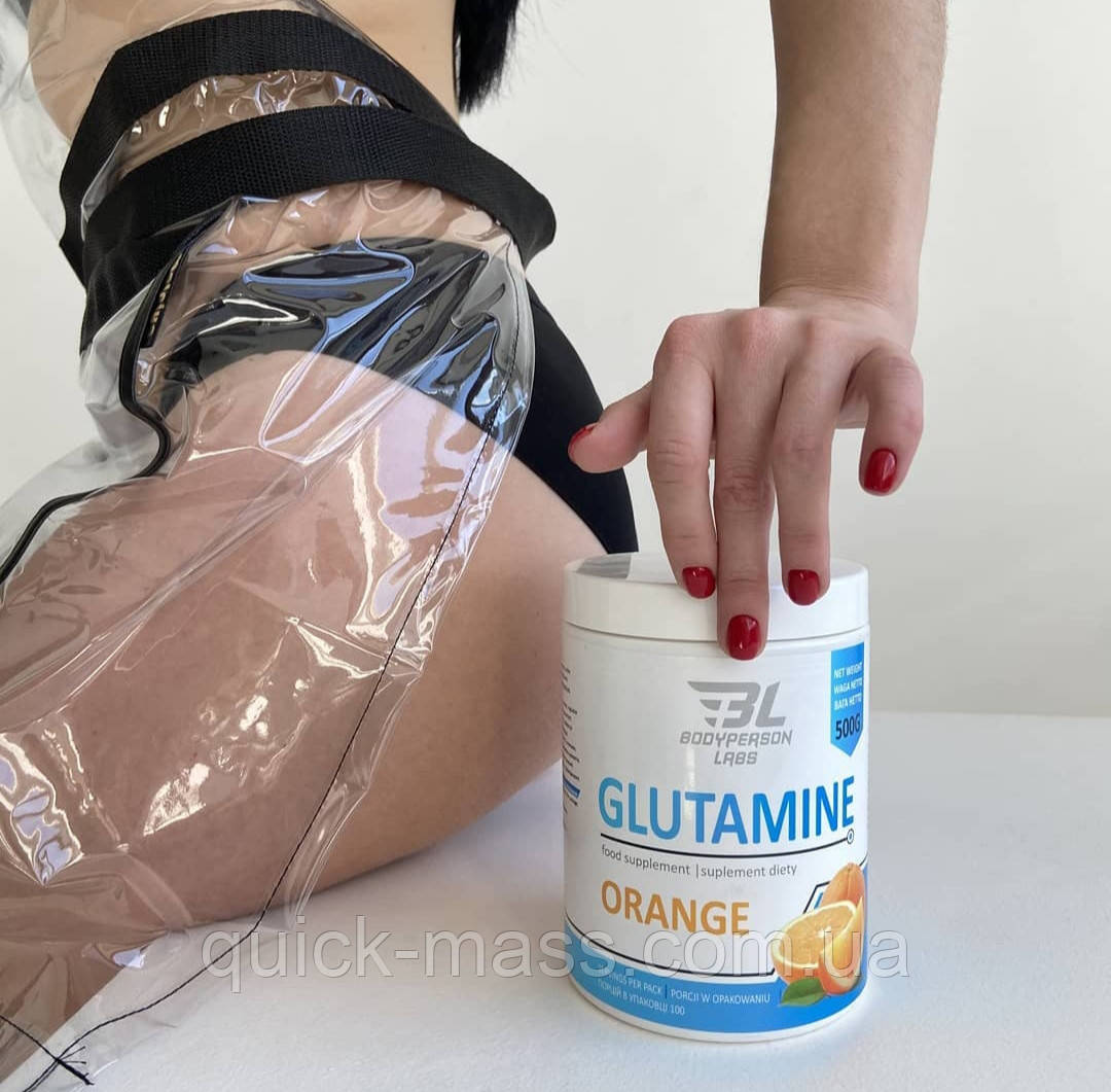 Глютамін Bodyperson Labs Glutamine 500 g, фото 1