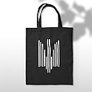 Шопер патріотичній чорний та білий "Trezub", фото 2