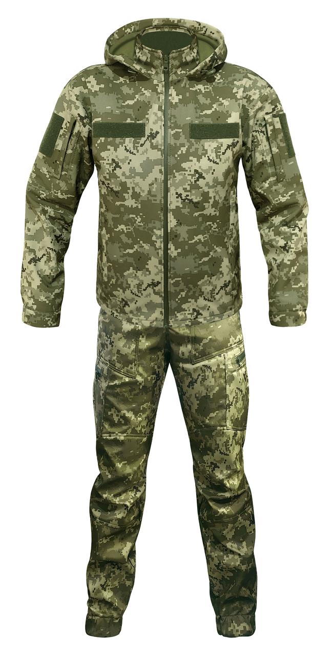 Тактичний військовий костюм, форма піксель софтшел