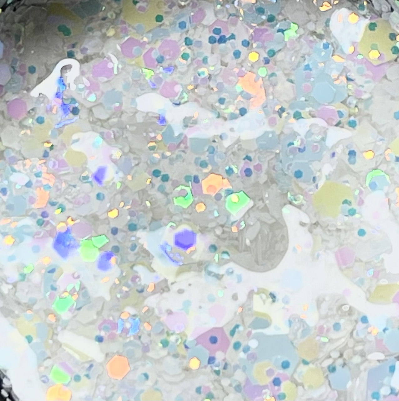 Glitter gel GeliX гель з глітером різного розміру, 5мл №01, фото 1