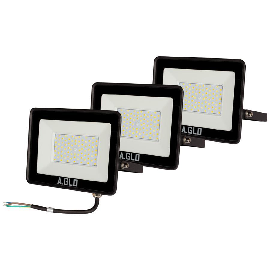 Набір із 3 прожекторів світлодіодних A.GLO GL-11-50 50 W 6400 K, фото 1
