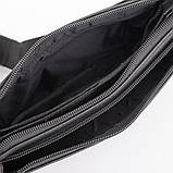 Сумка поясна BUFFALO BAGS Чоловіча шкіряна поясна сумка BUFFALO BAGS SHIM8940A-black, фото 6