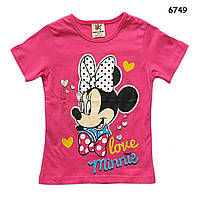 Футболка Minnie Mouse для дівчинки. 90, 100, 110, 130 см