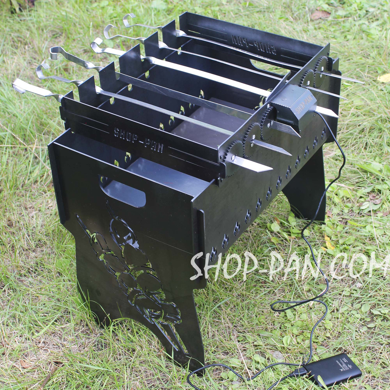 Автоматична шашличниця SHOP-PAN на 8 шампурів