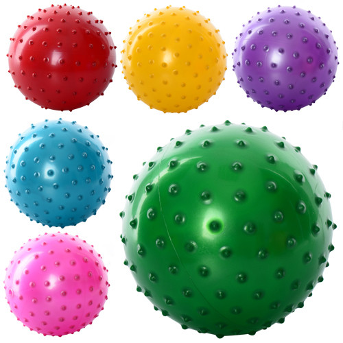 М'яч масажний 5" 30гр ПВХ,6 кольор.№MS0663(250)(550)