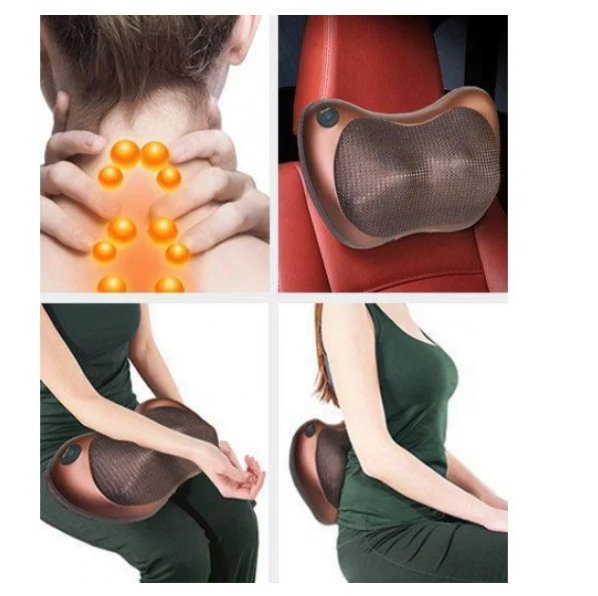 Массажная подушка MASSAGE PILLOW QY-8028 инфракрасный роликовий массажер для шеи и спины 8 масса TRE - фото 8 - id-p1752229161