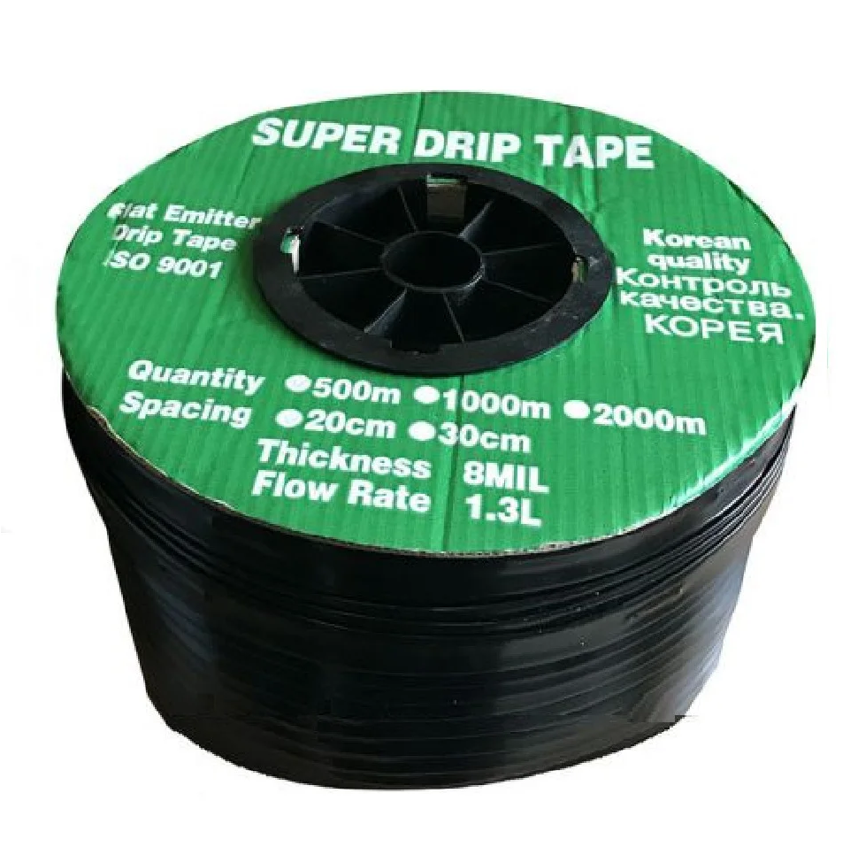 Лента для капельного полива иммитерная SUPER DRIP TAPE 200 мм (1000м) - фото 1 - id-p313050914