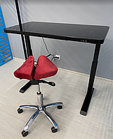 AOKE Nice Desk Чорний - Стіл електричний (бездротова зарядка, скляна стільниця, пам'ять регулювання висоти)