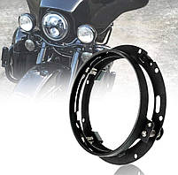 Xprite 7-дюймовий круглий чорний кронштейн для кріплення фар Harley Davidson