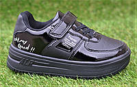 Демисезонные детские кроссовки nike Jong Golf black для девочки черные р32-37