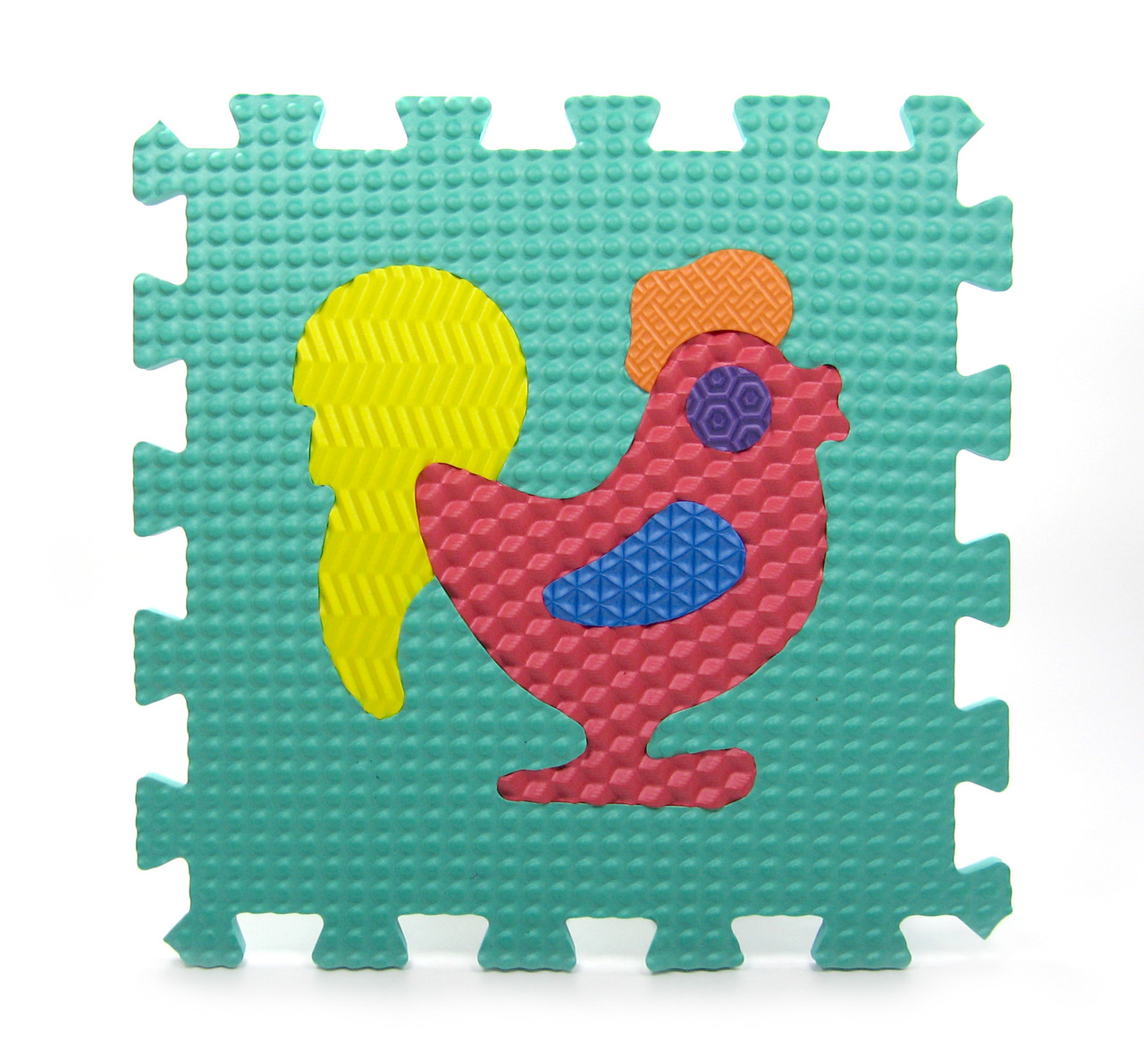 Килимок пазл EVA Тварини масажний, розмір пазлу 31 х 31 см, фото 1