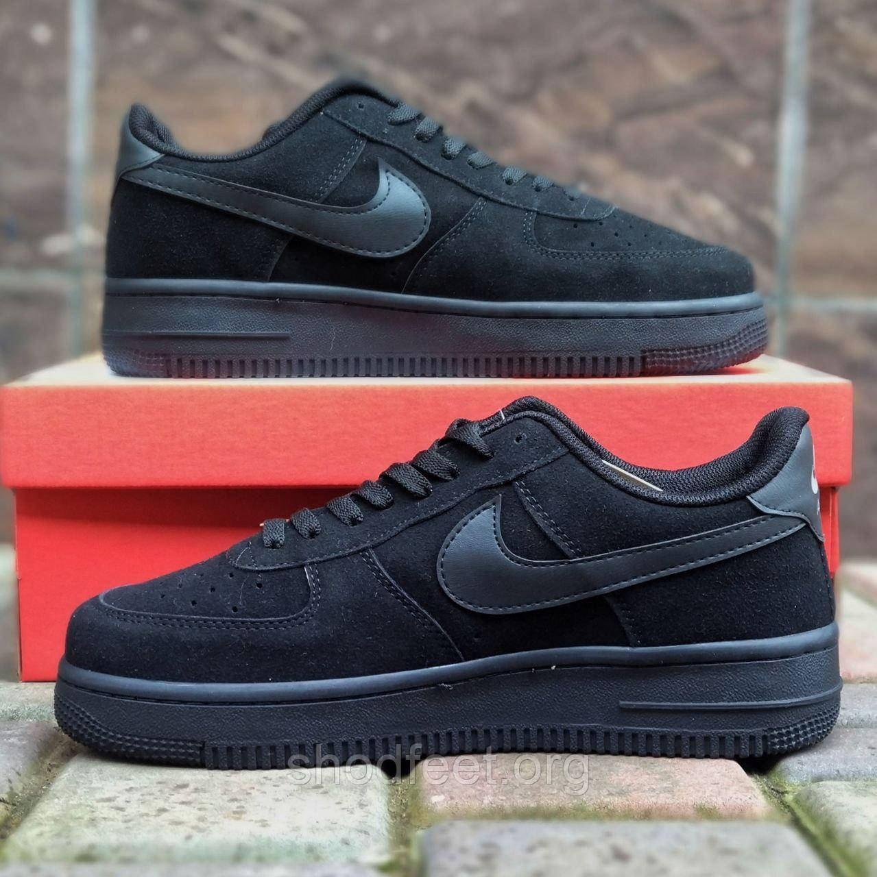 Чоловічі кросівки Nike Air Force 1 Low Black, фото 1