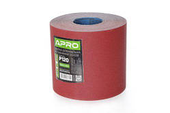 Папір шліфувальної APRO P120 рулон 200ммм*50м (тканова основа)