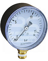 Манометр давления воды 0-16 бар 1/4" 63 мм AFRISO нижняя резьба