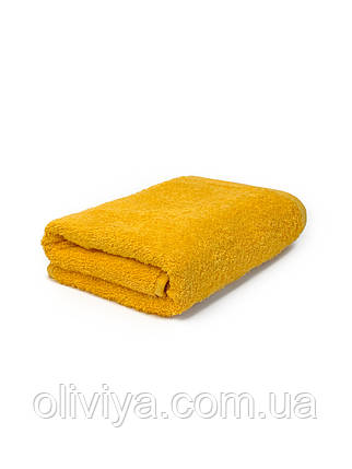 Рушник банний 70х140 жовтого кольору, фото 2