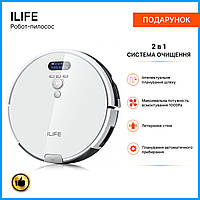 Робот пилосос миючий ilife Робот пилосос для сухого та вологого прибирання