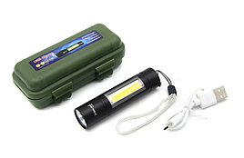 Ручний карманний ліхтар Police BL-510 акумуляторний міні ліхтарик з бічним світлом
