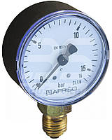 Манометр давления воды 0-16 бар 1/4" 50 мм нижняя резьба