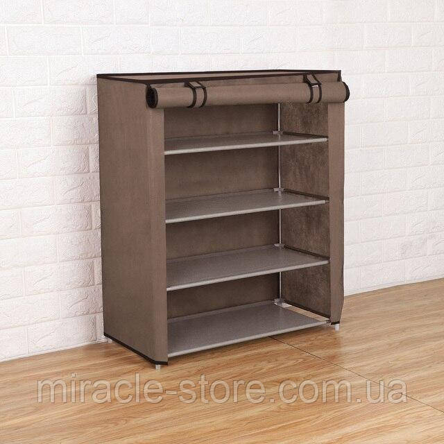 Складана тканинна шафа для взуття Storage Wardrobe на 4 полиці органайзер для взуття