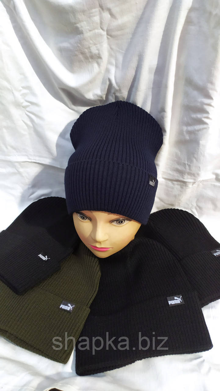 Шапка підліткова в'язана, одношарова., фото 1