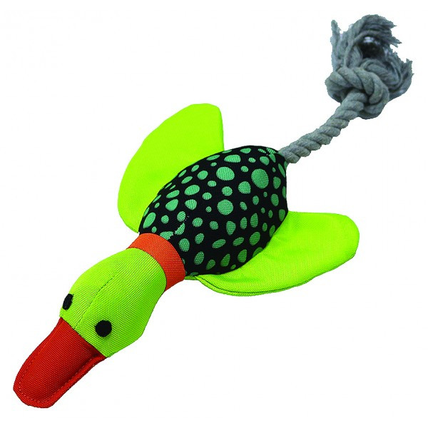 Іграшка для собак качка з канатом 33 см TatraPet Toys&Fun