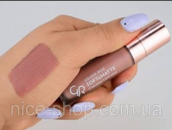 Помада Golden Rose Soft&Matte Creamy Lipcolor №101, фото 4