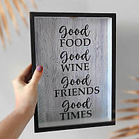 Копилка для винных пробок Good food Good wine (VIN_20A012) TM Presentville