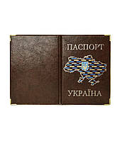 Обкладка для паспорта кожзаміник с картою України